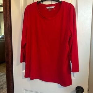 Beautiful Red Peter Nygard Top